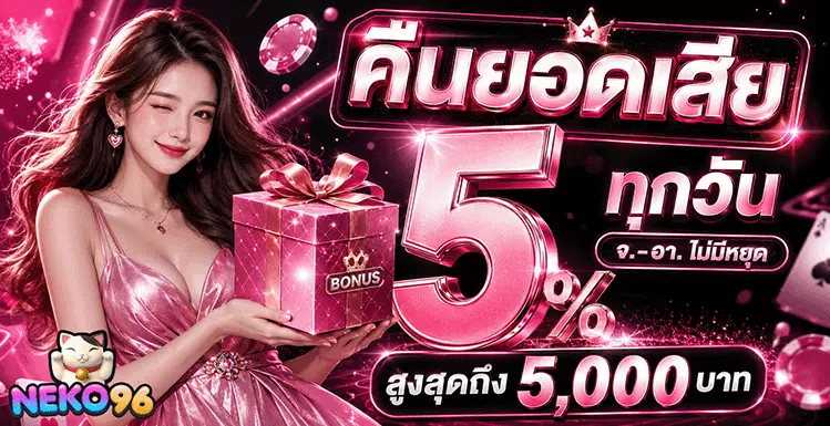 neko96 คืนยอดเสีย 5%